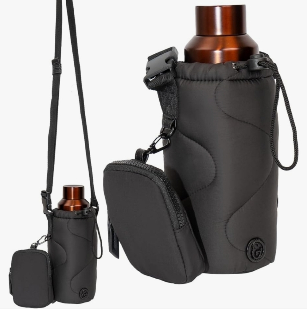 Joan & David The Mira Quilted Bottle Holder With Accesory Pouch